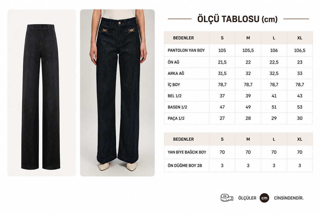 Zincir Toka Detaylı Tailor Pantolon
