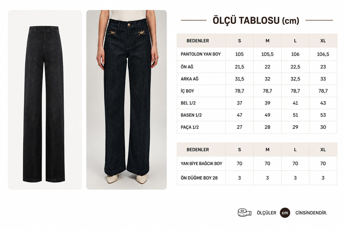 Zincir Toka Detaylı Tailor Pantolon